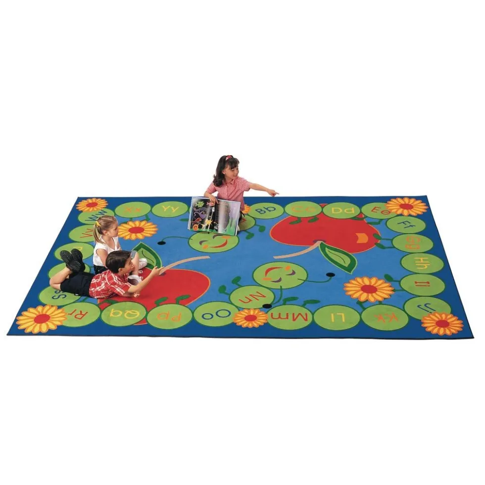 ABC Caterpillar 4'5" x 5'10" Rectangle Premium Carpet