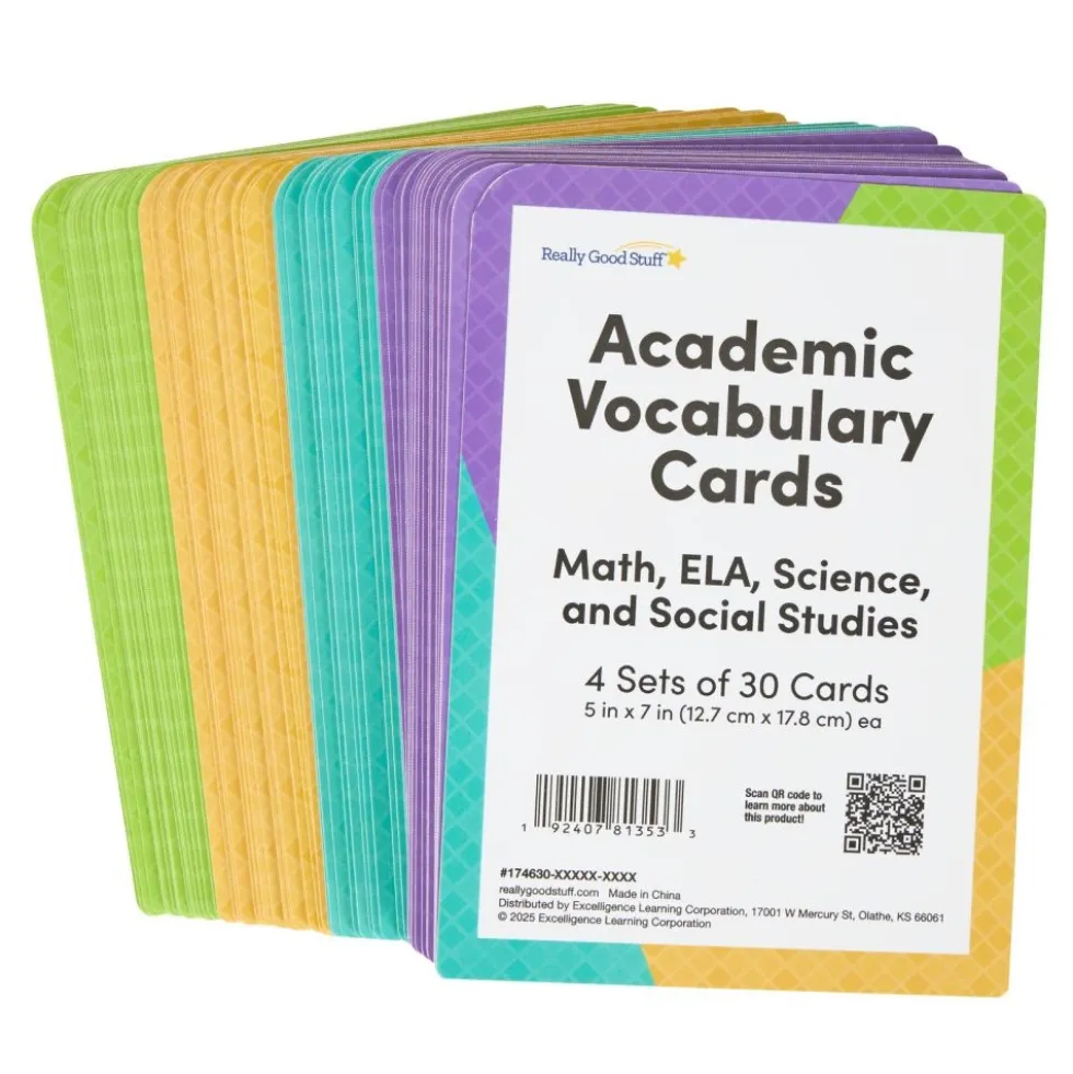 Academic Vocabulary Cards - Set of 120