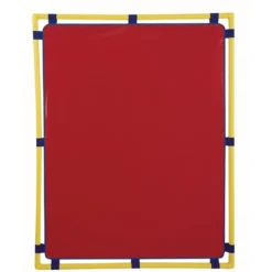 Activity Center PlayPanels® - Rectangle, 31" x 48" - Red with Yellow Piping