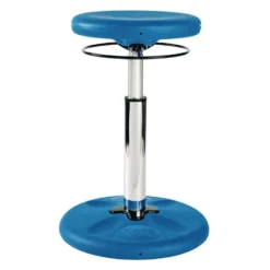Adjustable Wobble Stool, 14"-19"H - Blue