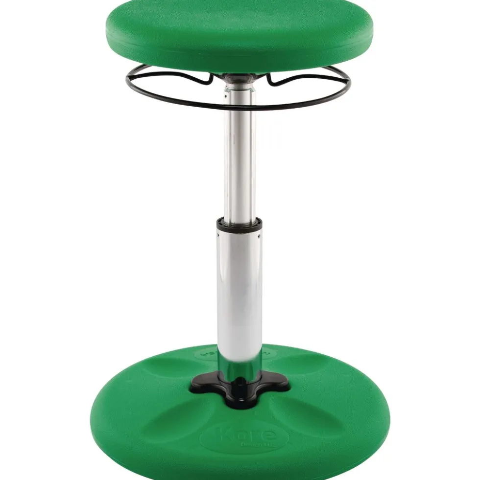 Adjustable Wobble Stool, 14"-19"H - Green