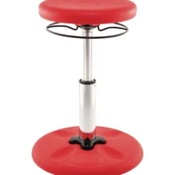 Adjustable Wobble Stool, 14"-19"H - Red