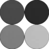 Adult SoftScape 18" Round Ottoman 16" Height, 4-Piece - Gray/Light Gray
