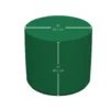 Adult SoftScape 18" Round Ottoman 16" Height, 2-Piece - Green/Yellow