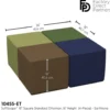 Adult SoftScape 18" Square Ottoman 16" Height, 4-Piece - Earthtone