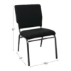 Advantage Multipurpose Church Chairs - 18.5 in. Wide