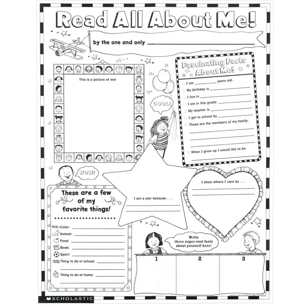 All About Me Posters - Set of 30