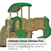 "All In" Clever Climber™ - Natural, Surface Mount with Anchor Bolts