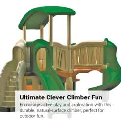 "All In" Clever Climber™ - Natural, Surface Mount with Anchor Bolts