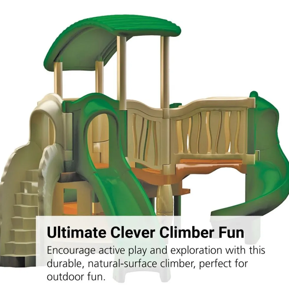"All In" Clever Climber™ - Natural, Surface Mount with Anchor Bolts
