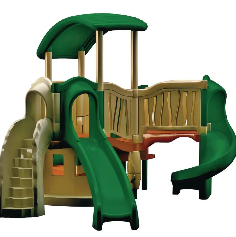 "All In" Clever Climber™ - Natural, Surface Mount with Anchor Bolts