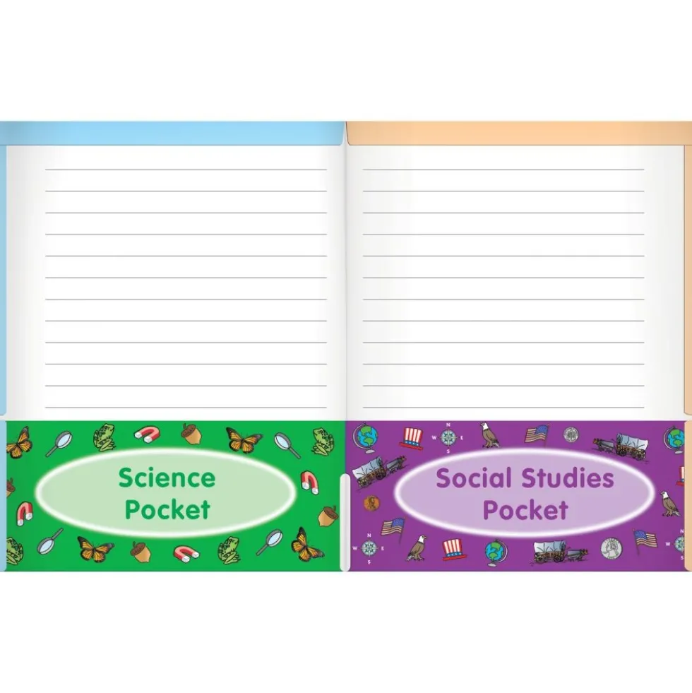 All-In-One Subjects 4-Pocket Folders - Set of 12