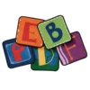 Alphabet 14" Blocks - Set of 26 Kids Value PLUS Carpet Squares