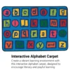 Alphabet Blocks 3' x 4'6" Rectangle Kids Value Carpet