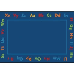 Alphabet 6' x 9' Rectangle Kids Value PLUS Carpet