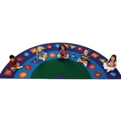 Alpha Shapes Seating 6'8 x 13'4 Semi-Circle Premium Carpet