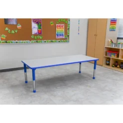 Angeles® As We Grow™ Gray Blue Rectangular Adjustable Table - 30