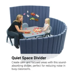 Angeles® BaseLine® Sound Sponge® Quiet Dividers® 48"H x 6'L - Slate Blue