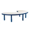 Angeles® BaseLine® 38" x 65" Kidney Table, 18"H - Blue