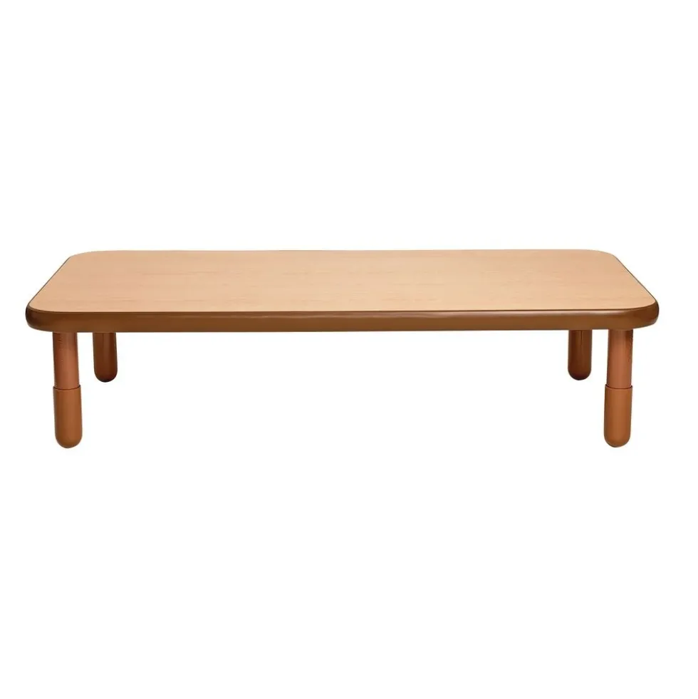 Angeles® BaseLine® 30" x 60" Rectangle Table, 12"H - Natural Cocoa