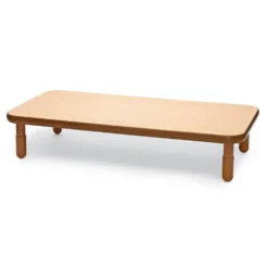 Angeles® BaseLine® 30" x 60" Rectangle Table, 12"H - Natural Cocoa