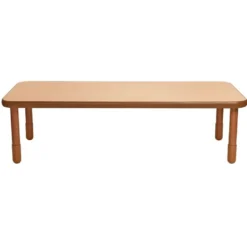 Angeles® BaseLine® 30" x 72" Rectangle Table, 20"H - Natural Cocoa
