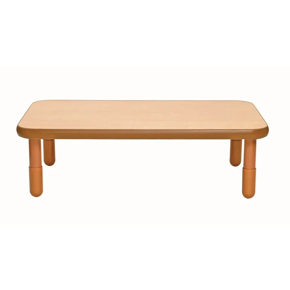 Angeles® BaseLine® 30" x 48" Rectangle Table, 12"H - Natural Cocoa