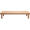 Angeles® BaseLine® 30" x 72" Rectangle Table, 12"H - Natural Cocoa
