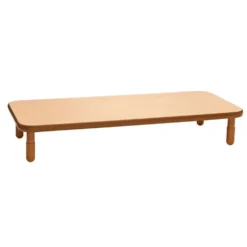 Angeles® BaseLine® 30" x 72" Rectangle Table, 12"H - Natural Cocoa
