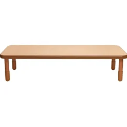 Angeles® BaseLine® 30" x 72" Rectangle Table, 16"H - Natural Cocoa