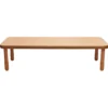 Angeles® BaseLine® 30" x 72" Rectangle Table, 18"H - Natural Cocoa