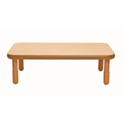 Angeles® BaseLine® 30" x 48" Rectangle Table, 14"H - Natural Cocoa
