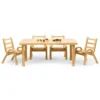 Angeles® NaturalWood™ Collection Rectangular Table 18"H