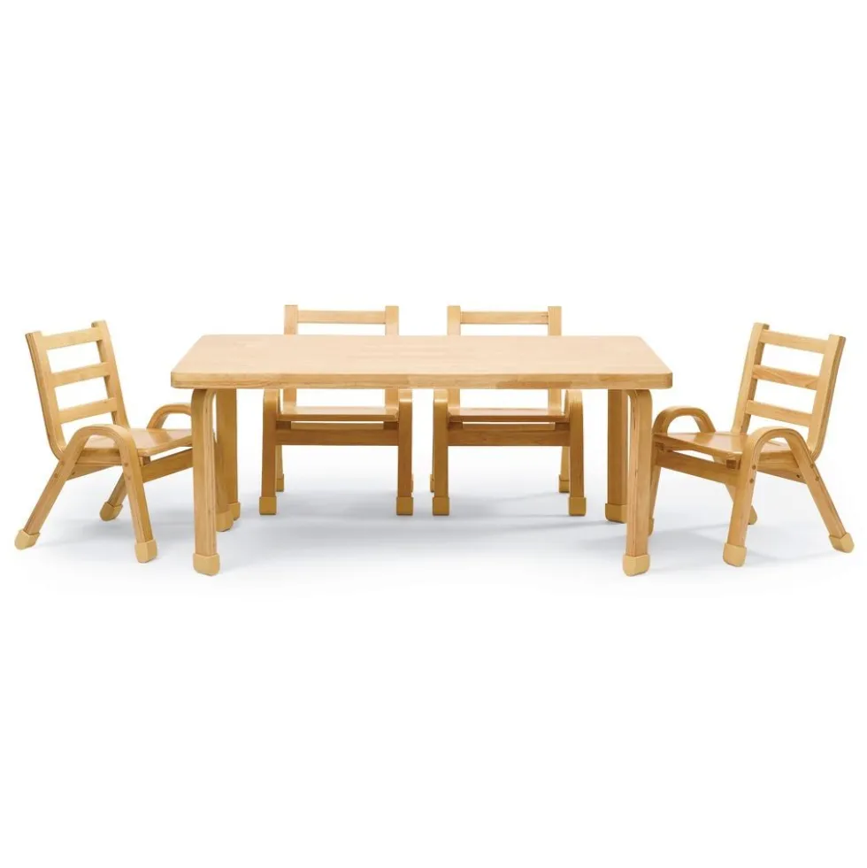 Angeles® NaturalWood™ Collection Rectangular Table 18"H