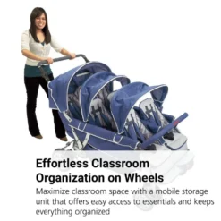 Angeles® SureStop™ Folding Commercial Bye-Bye® Stroller - 6 Seat