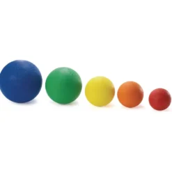 Assorted Best Quality Rubber Playground Balls - Set of 5