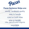 Assorted Colors Double-Sided Sentence Strips - 100 Strips