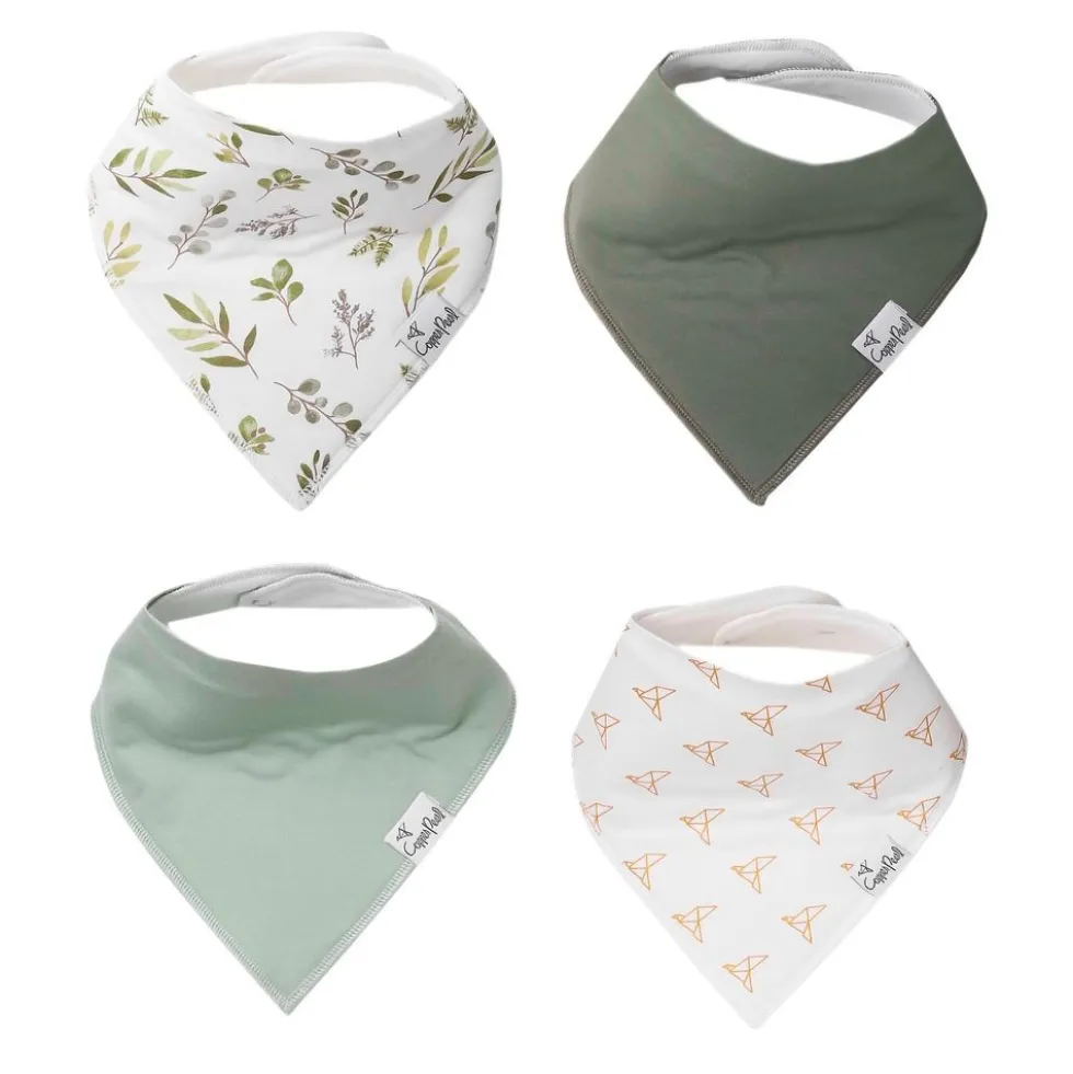 Baby Bandana Bibs, Set of 4 - Haven