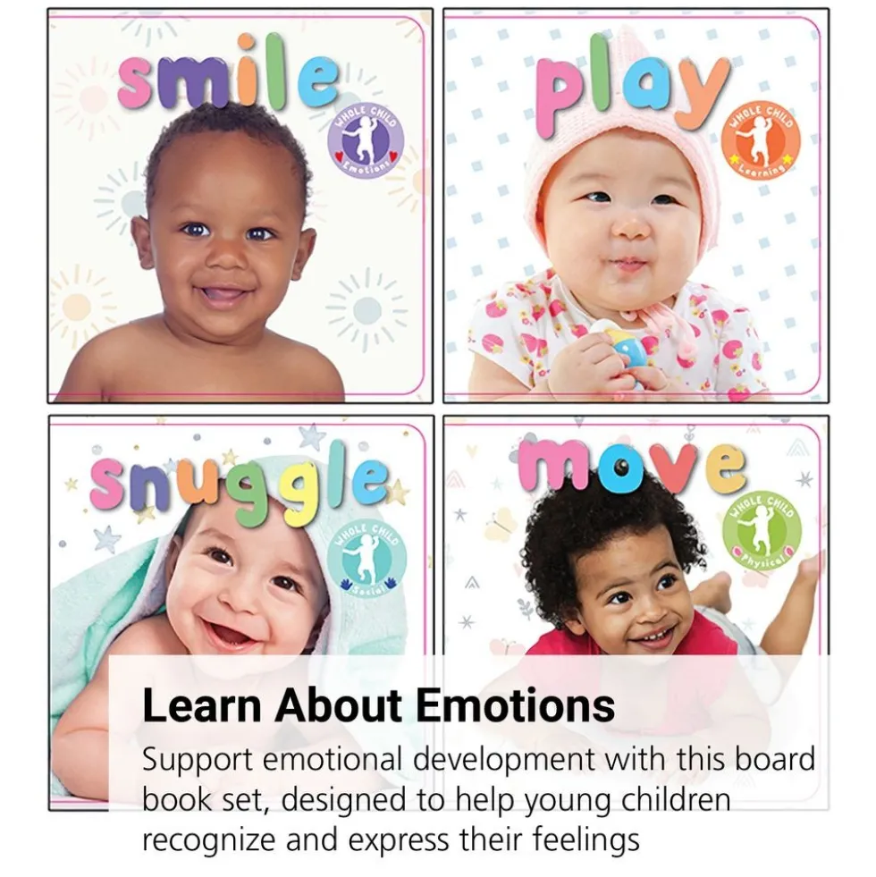 Baby Emotions & Wellbeing Board Books - 12 Book Set