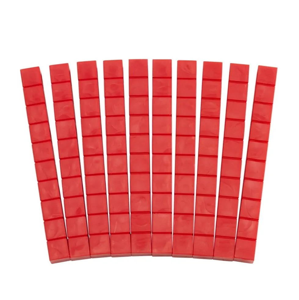 Base Ten Rods Red 10pk