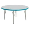 Berries® 42"Dia. Round Activity Table, 15" - 24" Leg Height - Teal