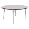 Berries® 42"Dia. Round Activity Table, 15" - 24" Leg Height - Navy