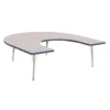 Berries® 60" x 66" Horseshoe Activity Table, 15" - 24" - Navy