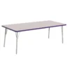 Berries® 30" x 72" Rectangle Activity Table, 24" - 31" Leg Height - Purple