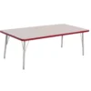 Berries® 30" x 60" Rectangle Activity Table, 15" - 24" Leg Height - Red