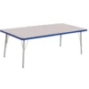 Berries® 30" x 48" Rectangle Activity Table, 24" - 31" Leg Height - Blue