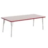Berries® 30" x 72" Rectangle Activity Table, 24" - 31" Leg Height - Red
