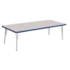 Berries® 30" x 72" Rectangle Activity Table, 15" - 24" Leg Height - Blue