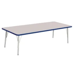Berries® 30" x 72" Rectangle Activity Table, 15" - 24" Leg Height - Blue