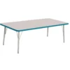 Berries® 30" x 60" Rectangle Activity Table, 15" - 24" Leg Height - Teal